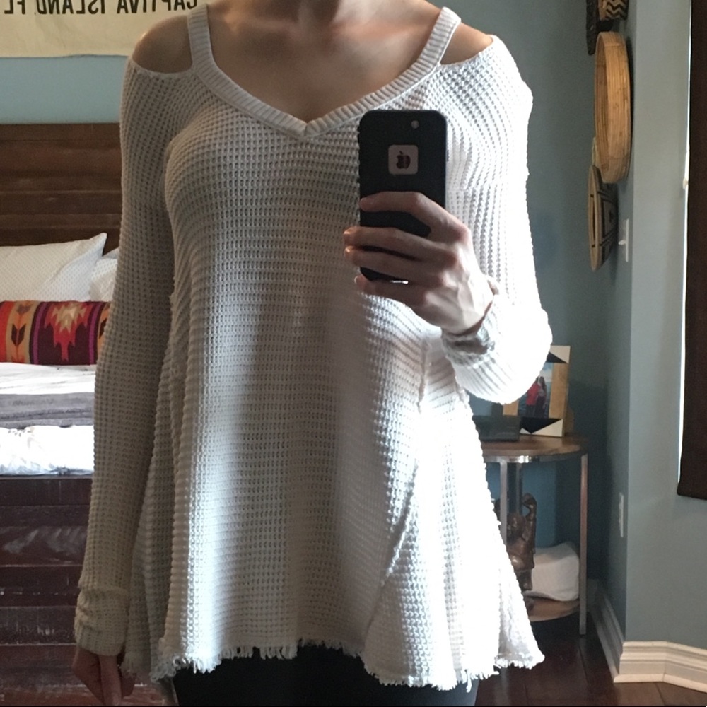 Off-shoulder Free People sweater